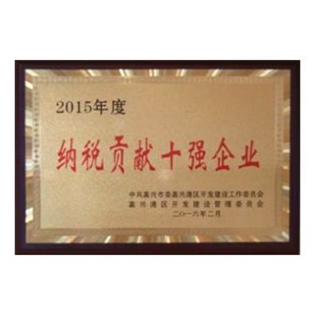 2015年度納稅貢獻(xiàn)十強(qiáng)企業(yè)